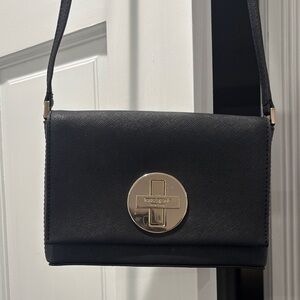 Kate Spade Black Crossbody with Gold Accent